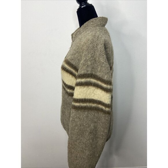 Vintage Tundra Woman S Wool Nordic Ski Jacket Sweater Lined Knit Inuit Canada - Picture 5 of 8